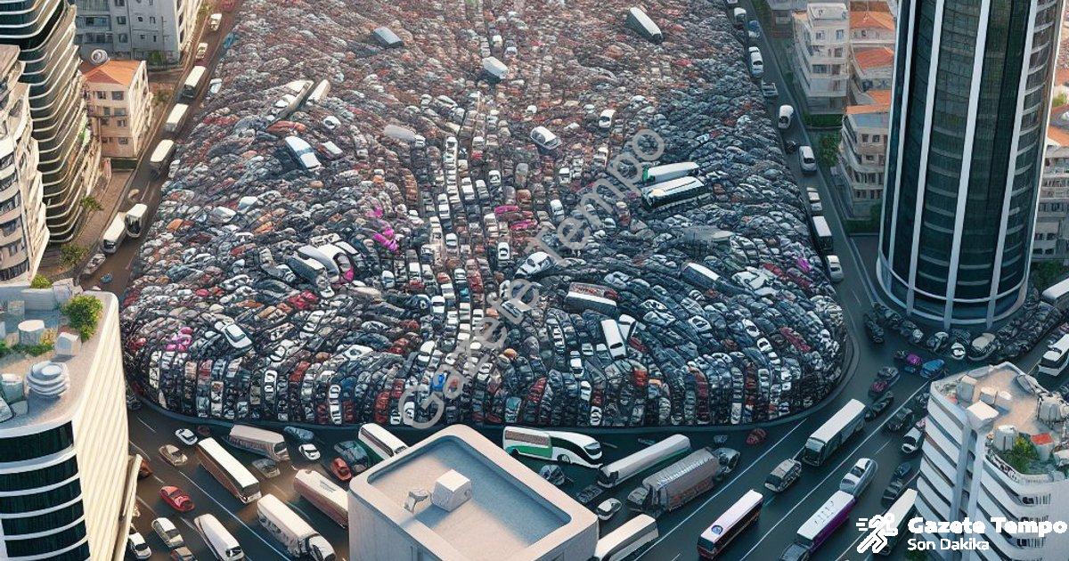 "Kütahya'da Araç Sayısı Rekor Kırdı: Merkez Nüfusunu Geride Bıraktı" başlıklı haber için fotorealist