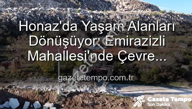 çevre düzenleme çalışmaları - Honaz'da Yaşam Alanları Dönüşüyor: Emirazizli Mahallesi'nde Çevre Düzenleme Çalışmaları Hız Kesmeden Sürüyor
