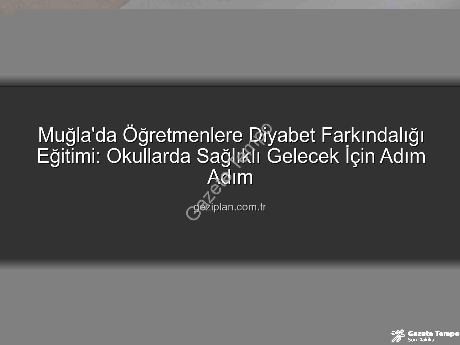 diyabet farkındalık eğitimi - Muğla'da Öğretmenlere Diyabet Farkındalık Eğitimiyle Okullar Güvenli Hale Geliyor