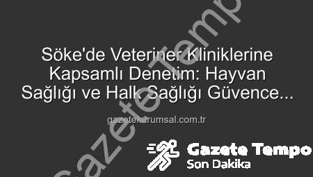 Söke’de Veteriner Kliniklerine Kapsamlı Denetim: Hayvan Sağlığı ve Halk Sağlığı İçin Önemli Adımlar