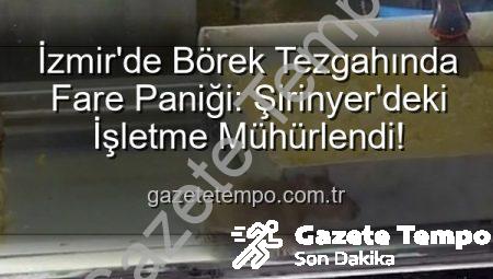 İzmir’de Börek Tezgahında Fare Paniği: Şirinyer’deki İşletme Mühürlendi!