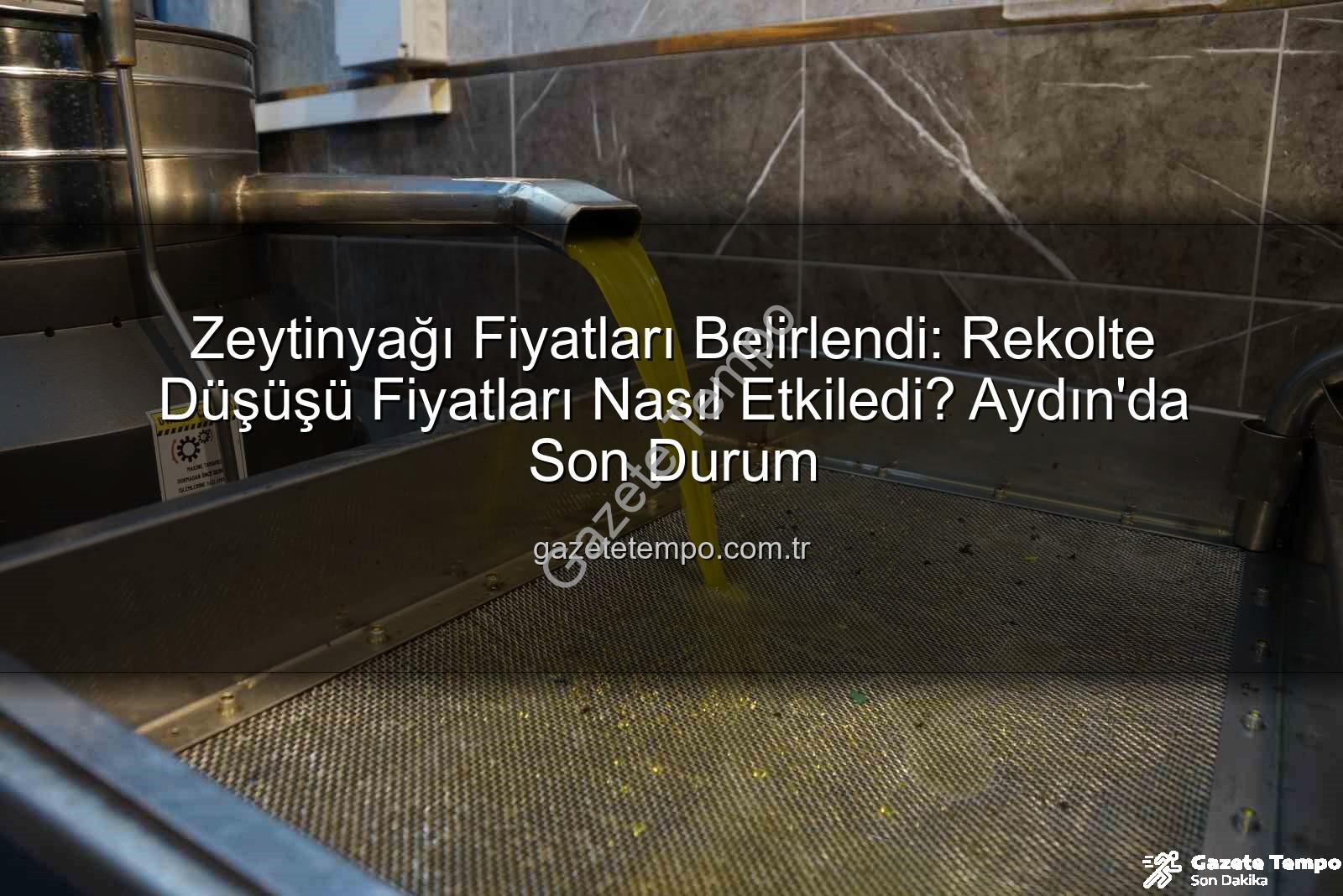 zeytinyağı fiyatları - Zeytinyağı Fiyatları Belirlendi: Rekolte Düşüşü Fiyatları Nasıl Etkiledi? Aydın'da Son Durum