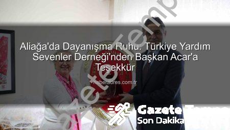 Aliağa’da Geleneksel Yardım Sergisi: Başkan Serkan Acar’a Teşekkür Plaketi Verildi